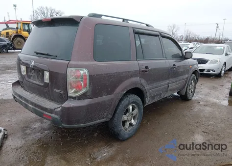 2007 Honda Pilot Ex из США, поврежденный, VIN 5FNYF18447B016311